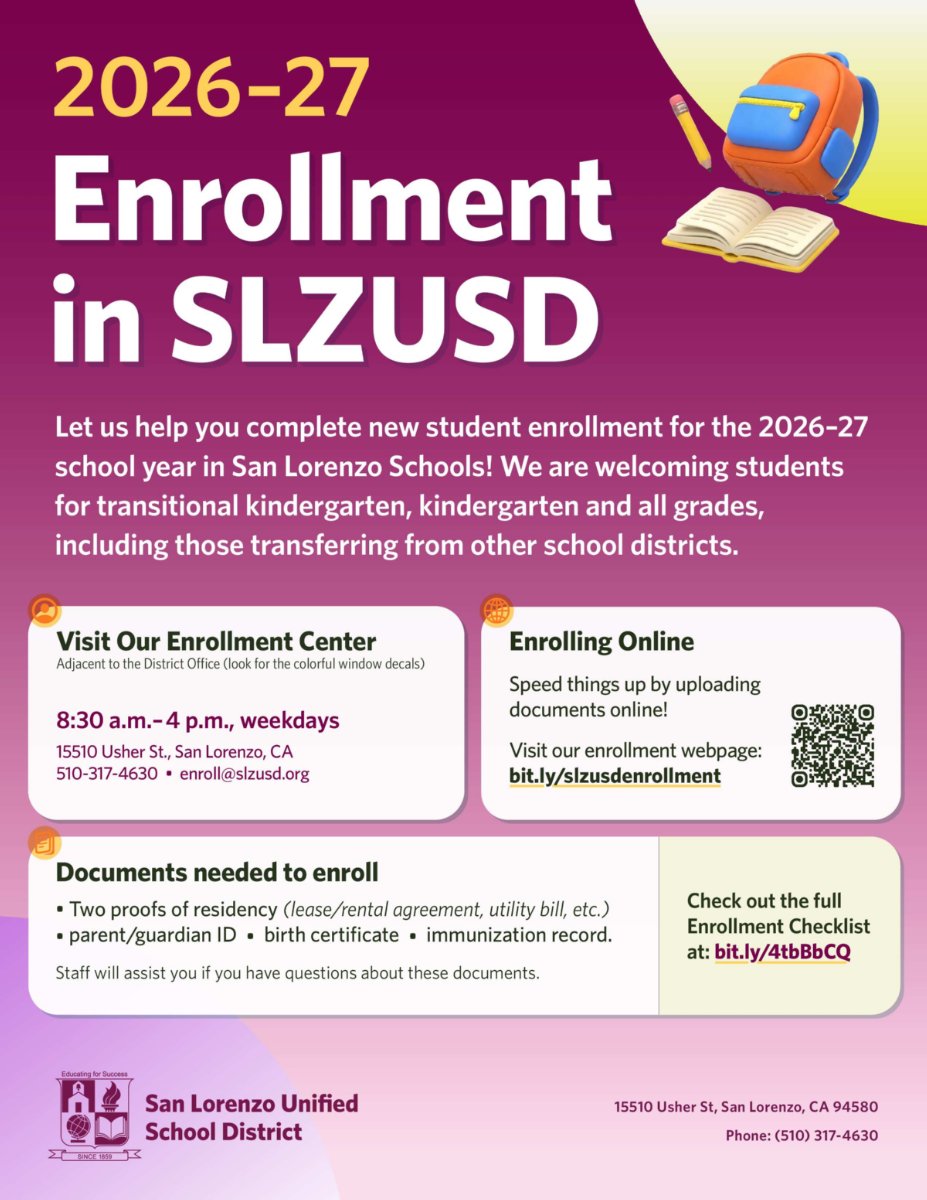 English-language enrollment flyer