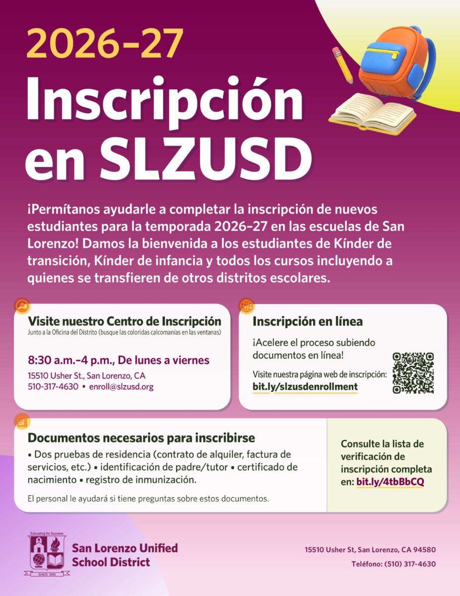 Spanish-language enrollment flyer