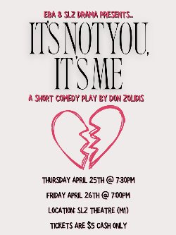 Theater poster for \"It\'s Not You, It\'s Me.\"